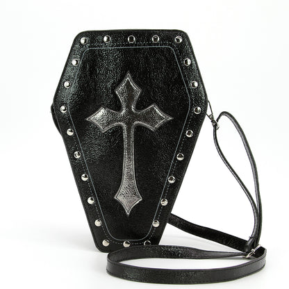 Metallic Cross Coffin Bag